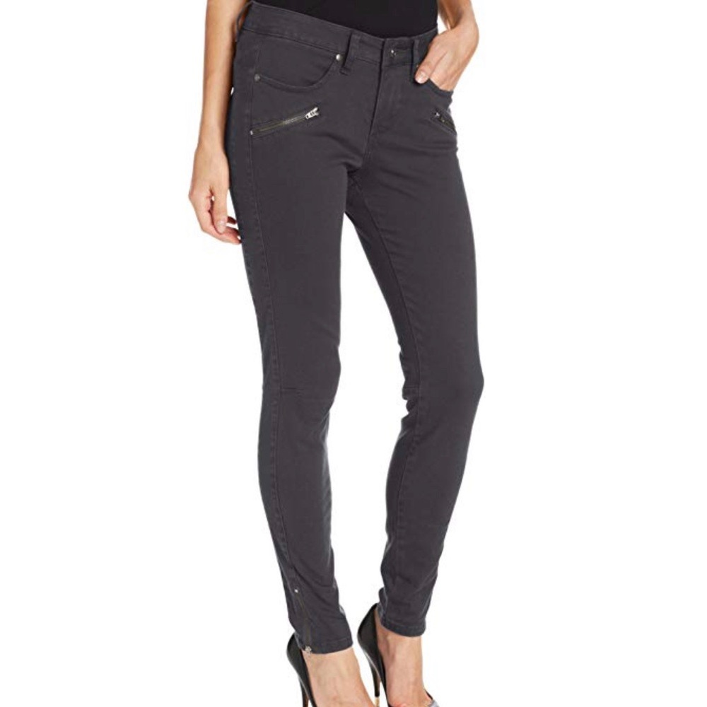 Jag Jeans Bren Skinny Twill Jeans-Pewter - Size 14